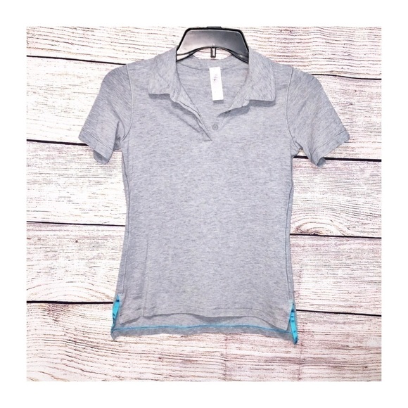 Ivivva heart on the green polo Top Size 10 Golf Shirt - Picture 1 of 4